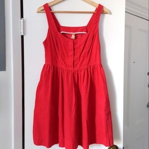 Anthropologie Maeve Mulling Spice red corduroy dress. Size 2.
